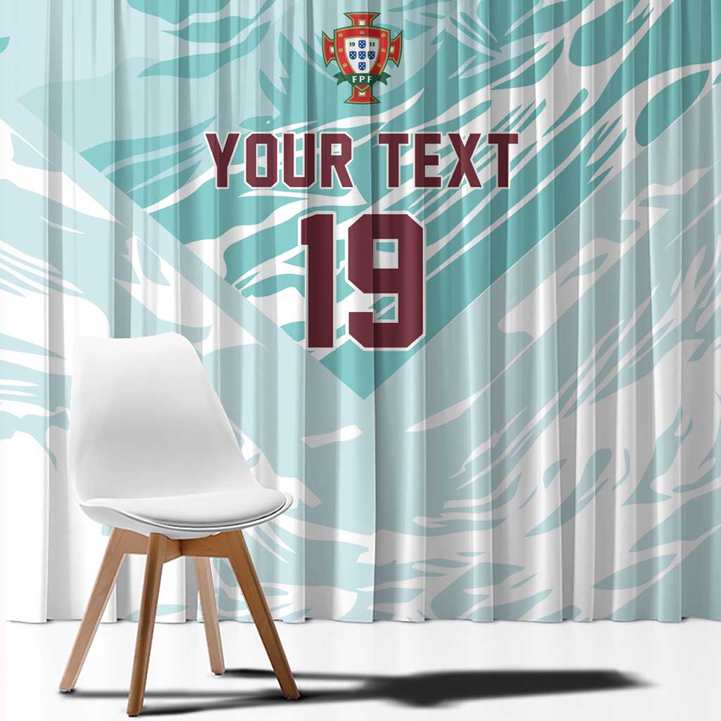 Custom World Football 2026 Portugal Window Curtain Luso Spirit Football Force