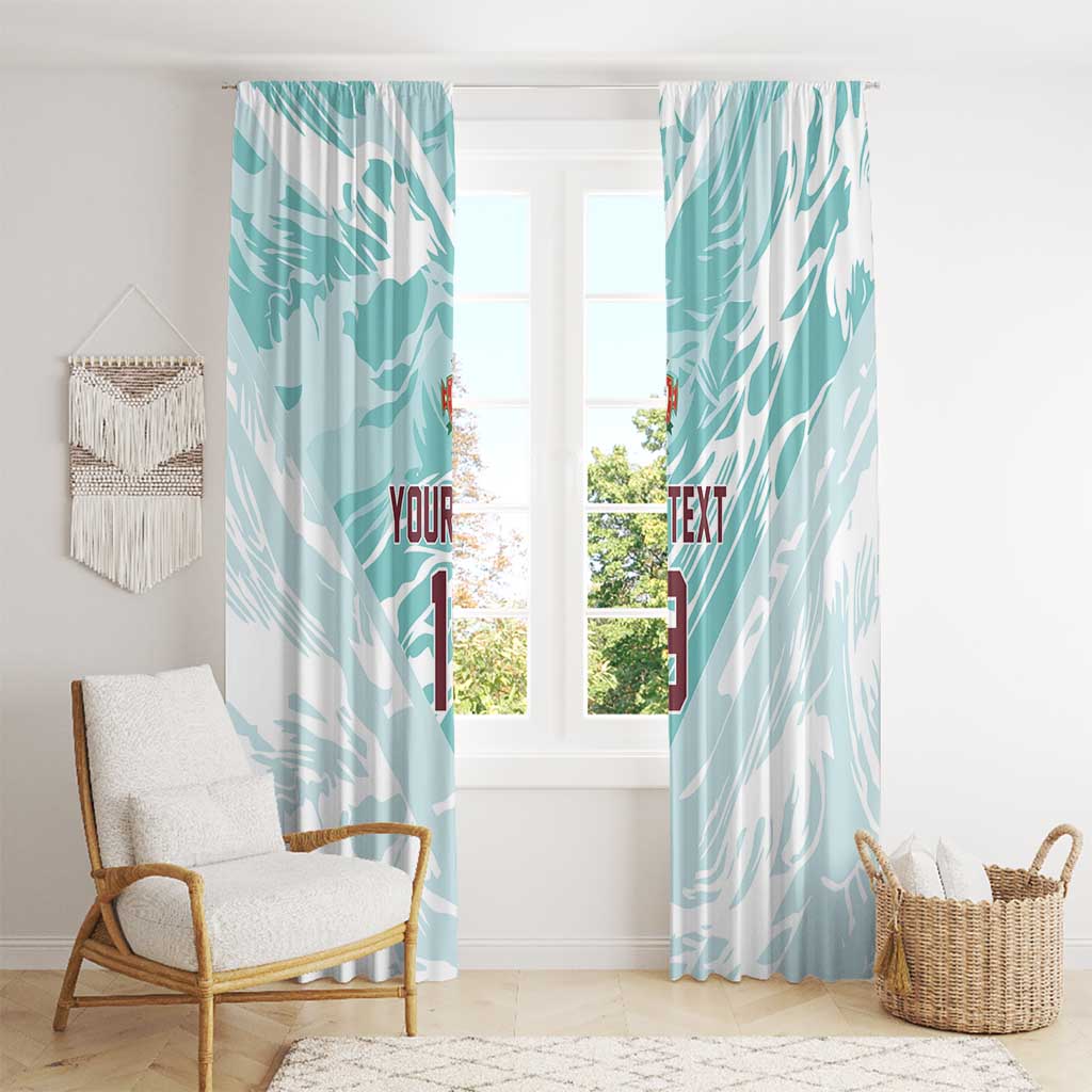 Custom World Football 2026 Portugal Window Curtain Luso Spirit Football Force