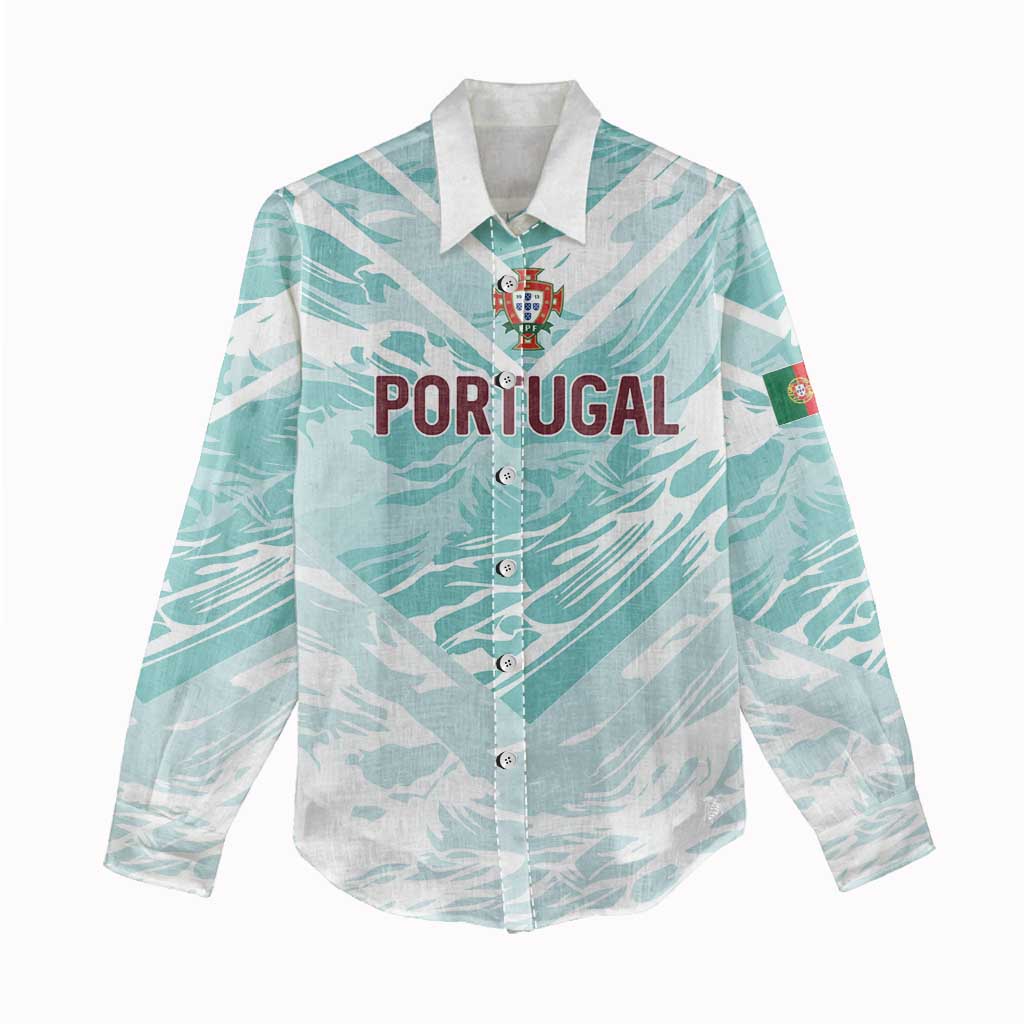 Custom World Football 2026 Portugal Women Casual Shirt Luso Spirit Football Force