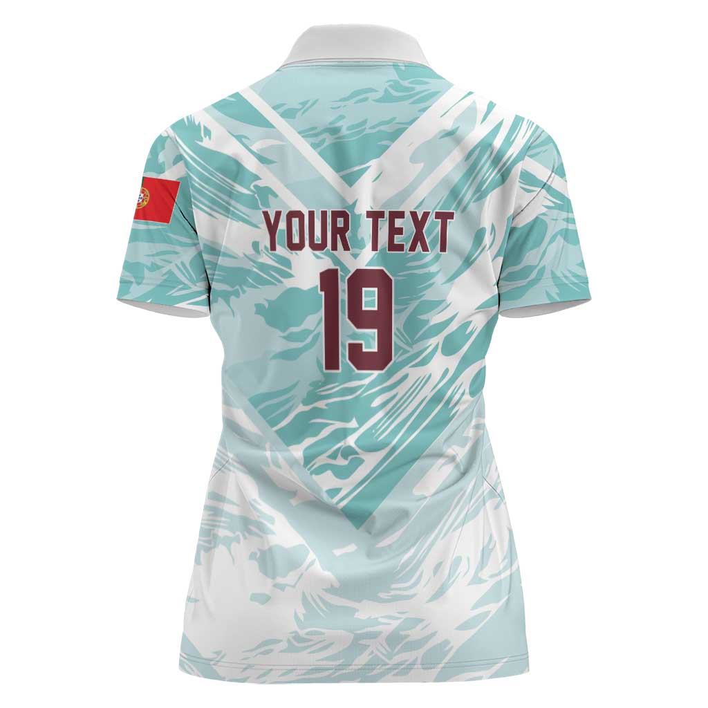Custom World Football 2026 Portugal Women Polo Shirt Luso Spirit Football Force