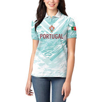 Custom World Football 2026 Portugal Women Polo Shirt Luso Spirit Football Force