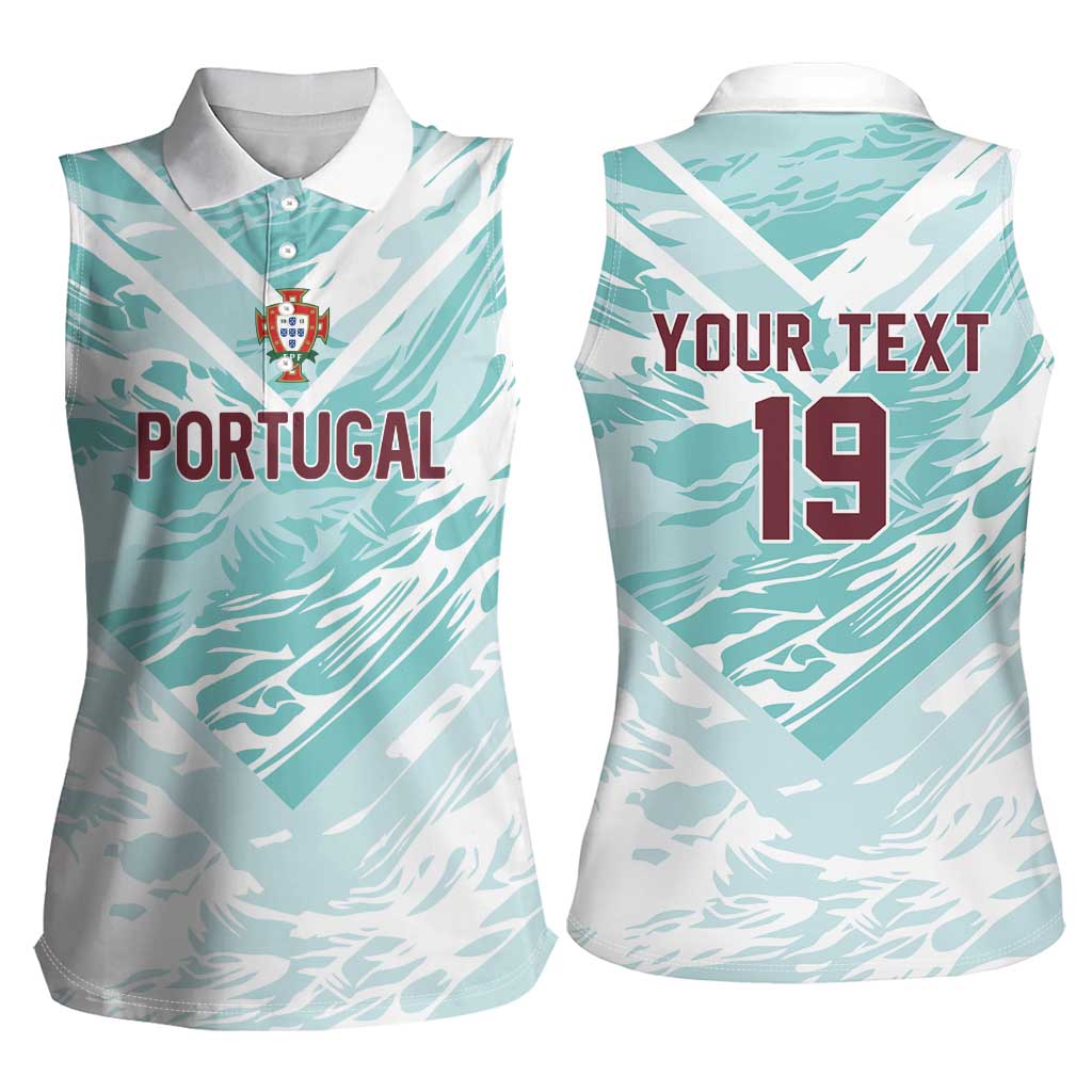 Custom World Football 2026 Portugal Women Sleeveless Polo Shirt Luso Spirit Football Force