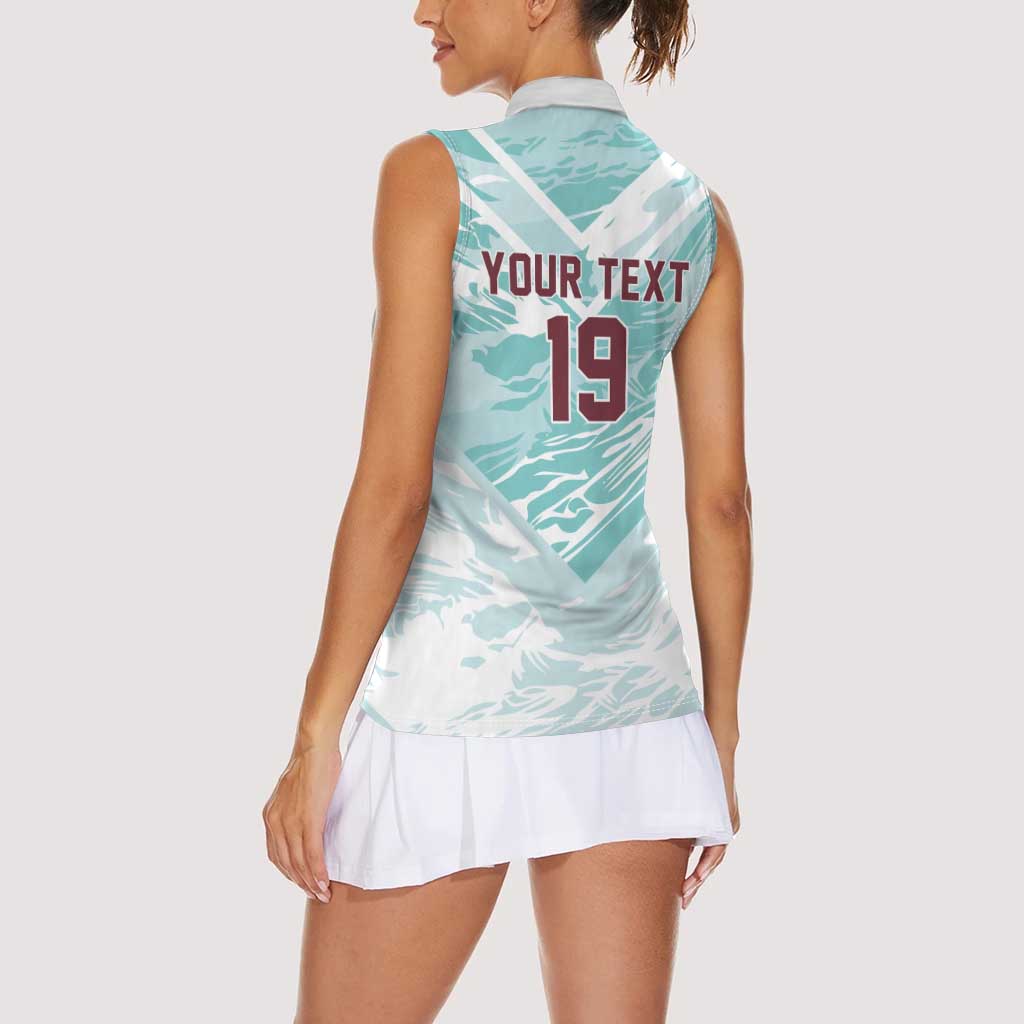 Custom World Football 2026 Portugal Women Sleeveless Polo Shirt Luso Spirit Football Force