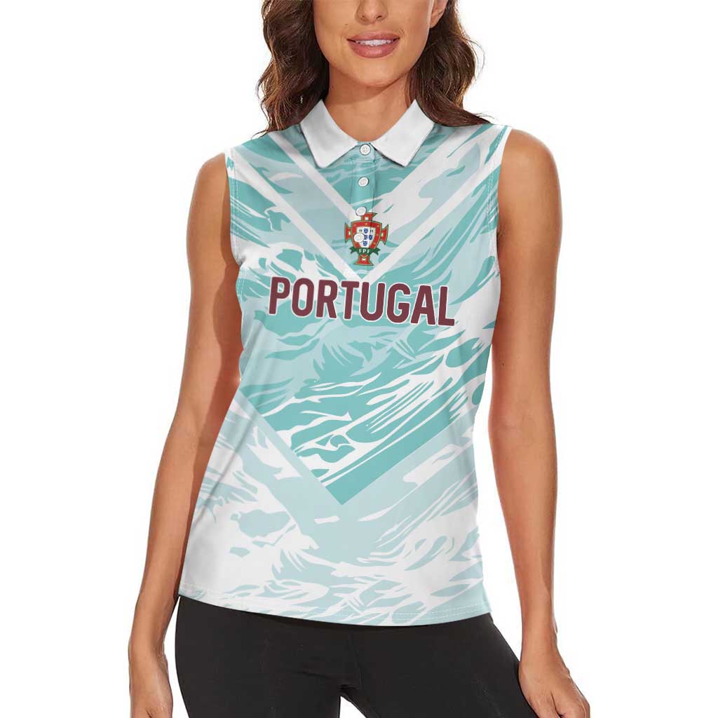 Custom World Football 2026 Portugal Women Sleeveless Polo Shirt Luso Spirit Football Force