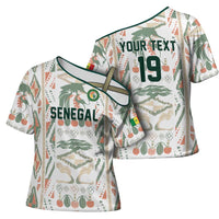 Custom World Football 2026 Senegal Cross Shoulder Shirt Lions of Teranga Spirit