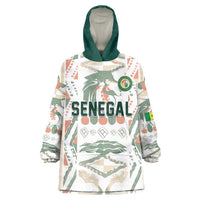 Custom World Football 2026 Senegal Kid Wearable Blanket Hoodie Lions of Teranga Spirit