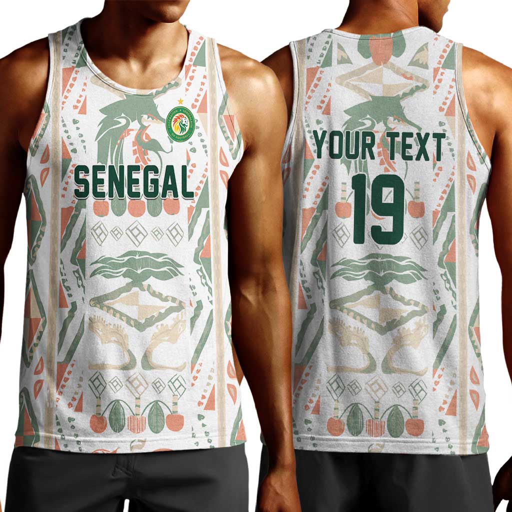 Custom World Football 2026 Senegal Men Tank Top Lions of Teranga Spirit