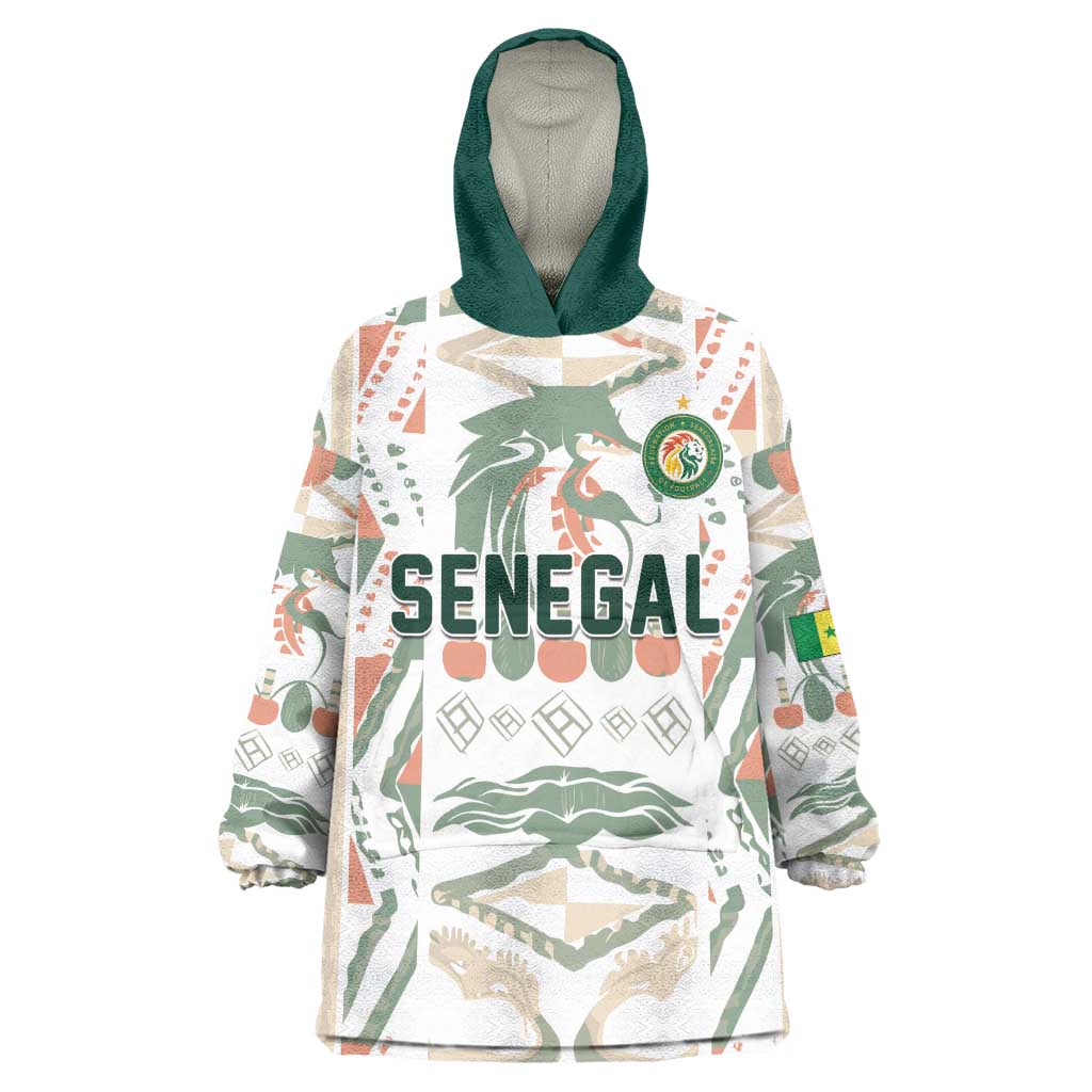 Custom World Football 2026 Senegal Wearable Blanket Hoodie Lions of Teranga Spirit