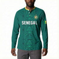 Custom World Football 2026 Senegal Button Sweatshirt Pride of the African Lions
