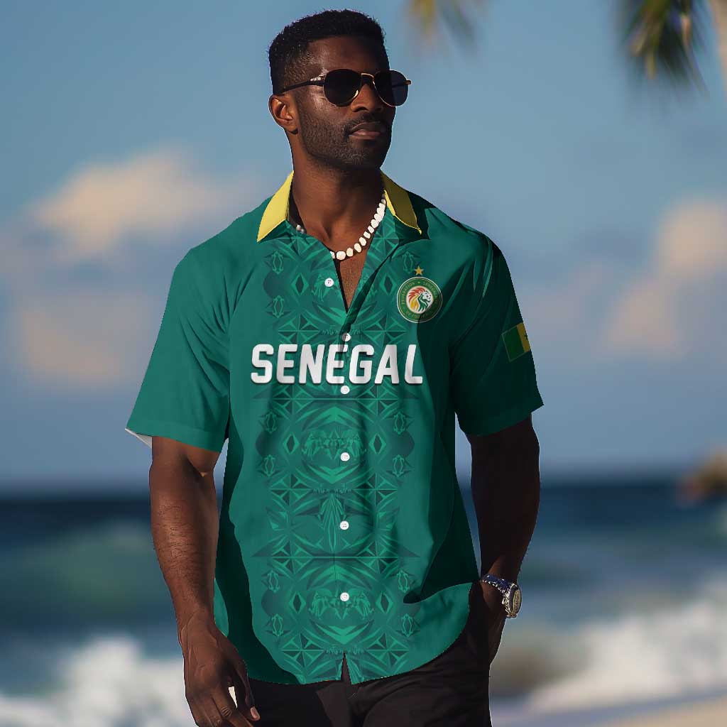 Custom World Football 2026 Senegal Hawaiian Shirt Pride of the African Lions