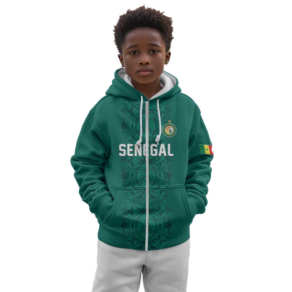 Custom World Football 2026 Senegal Kid Hoodie Pride of the African Lions