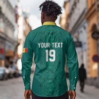Custom World Football 2026 Senegal Long Sleeve Button Shirt Pride of the African Lions