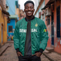 Custom World Football 2026 Senegal Sleeve Zip Bomber Jacket Pride of the African Lions