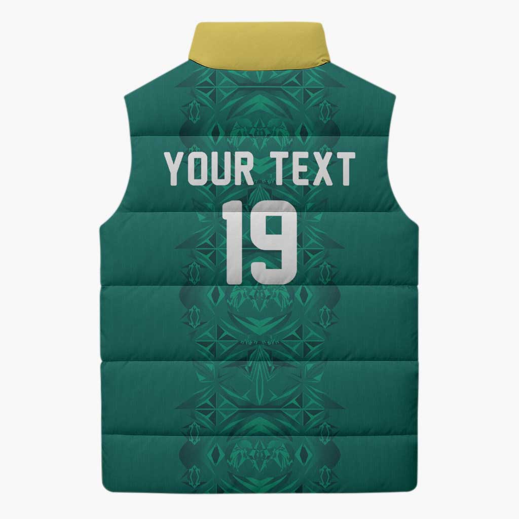 Custom World Football 2026 Senegal Sleeveless Puffer Jacket Pride of the African Lions