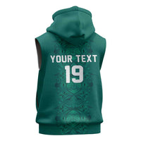 Custom World Football 2026 Senegal Sleeveless Zip Hoodie Pride of the African Lions