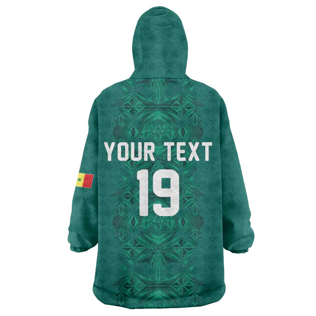Custom World Football 2026 Senegal Wearable Blanket Hoodie Pride of the African Lions