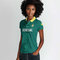 Custom World Football 2026 Senegal Women Polo Shirt Pride of the African Lions