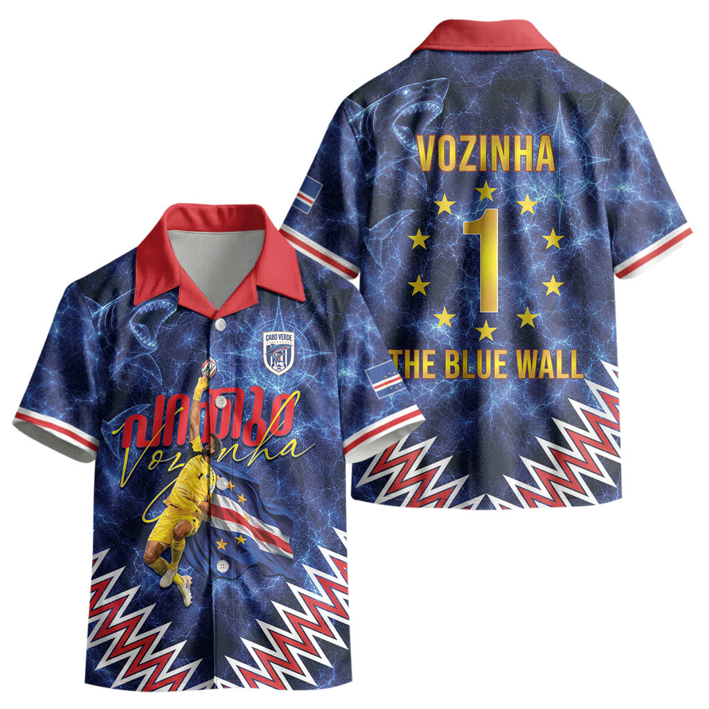 Cabo Verde Goalkeeper Vozinha Kid Hawaiian Shirt The Blue Wall Legend Glory LT19