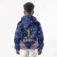 Cabo Verde Goalkeeper Vozinha Kid Hoodie The Blue Wall Legend Glory