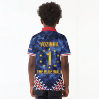 Cabo Verde Goalkeeper Vozinha Kid Polo Shirt The Blue Wall Legend Glory