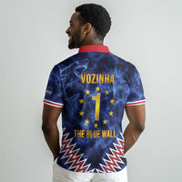 Cabo Verde Goalkeeper Vozinha Polo Shirt The Blue Wall Legend Glory LT19