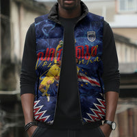 Cabo Verde Goalkeeper Vozinha Sleeveless Puffer Jacket The Blue Wall Legend Glory
