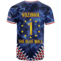 Cabo Verde Goalkeeper Vozinha T shirt The Blue Wall Legend Glory