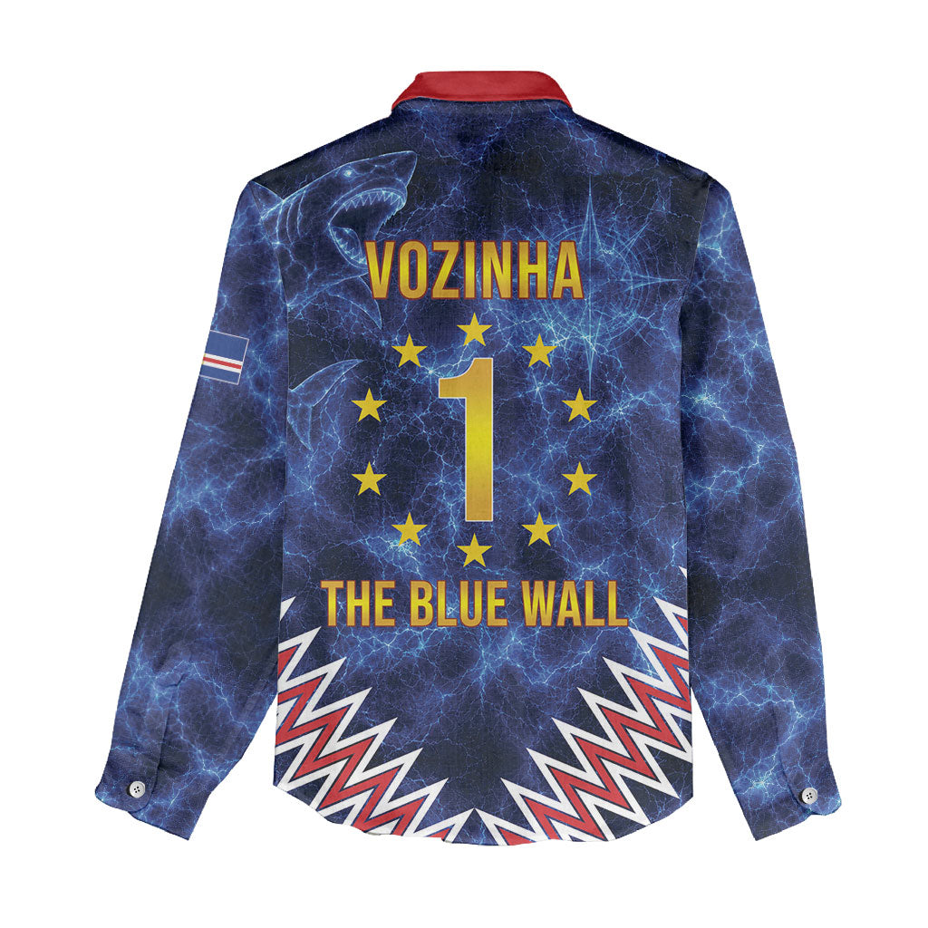 Cabo Verde Goalkeeper Vozinha Women Casual Shirt The Blue Wall Legend Glory