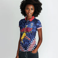 Cabo Verde Goalkeeper Vozinha Women Polo Shirt The Blue Wall Legend Glory