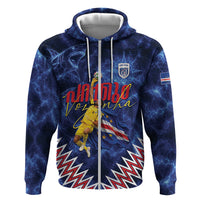 Cabo Verde Goalkeeper Vozinha Zip Hoodie The Blue Wall Legend Glory
