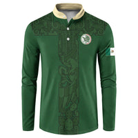 Mis Raices Mexico Football Custom Button Sweatshirt Aztec Calendar Line Art