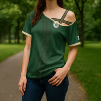 Mis Raices Mexico Football Custom Cross Shoulder Shirt Aztec Calendar Line Art