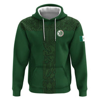 Mis Raices Mexico Football Custom Hoodie Aztec Calendar Line Art