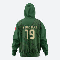 Mis Raices Mexico Football Custom Hoodie Aztec Calendar Line Art