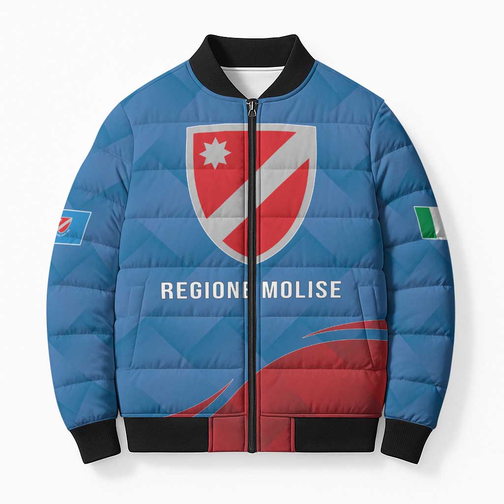 Personalized Italy Molise Bomber Puffer Jacket Flag Style - Wonder Print Shop