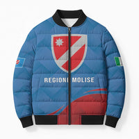 Personalized Italy Molise Bomber Puffer Jacket Flag Style - Wonder Print Shop