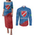 Personalized Italy Molise Couples Matching Puletasi and Long Sleeve Button Shirt Flag Style LT19