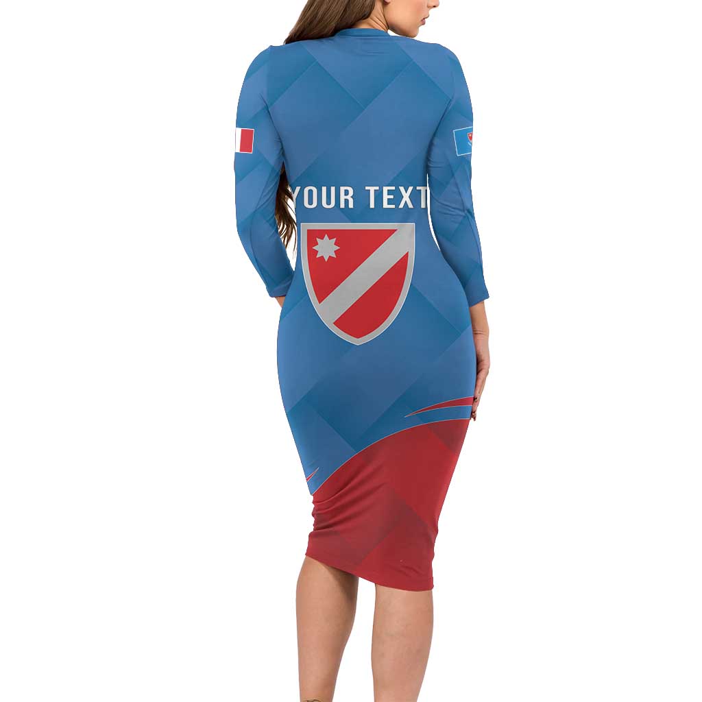 Personalized Italy Molise Family Matching Long Sleeve Bodycon Dress and Hawaiian Shirt Flag Style LT19