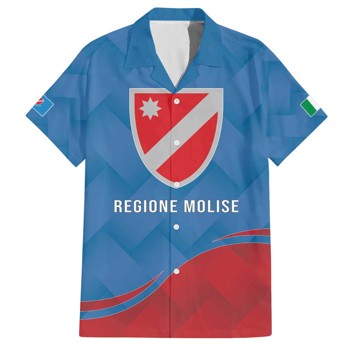 Personalized Italy Molise Family Matching Off The Shoulder Long Sleeve Dress and Hawaiian Shirt Flag Style LT19