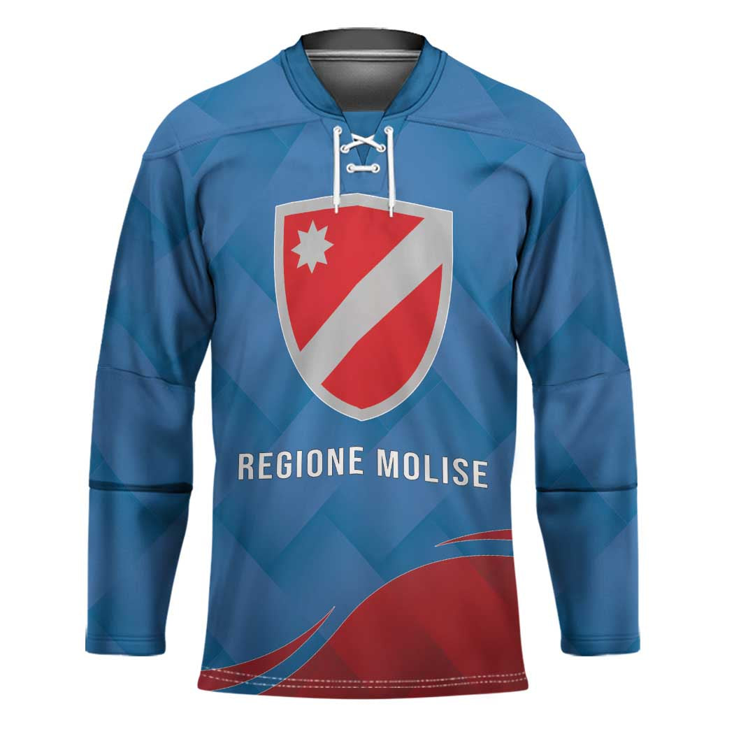 Personalized Italy Molise Hockey Jersey Flag Style - Wonder Print Shop