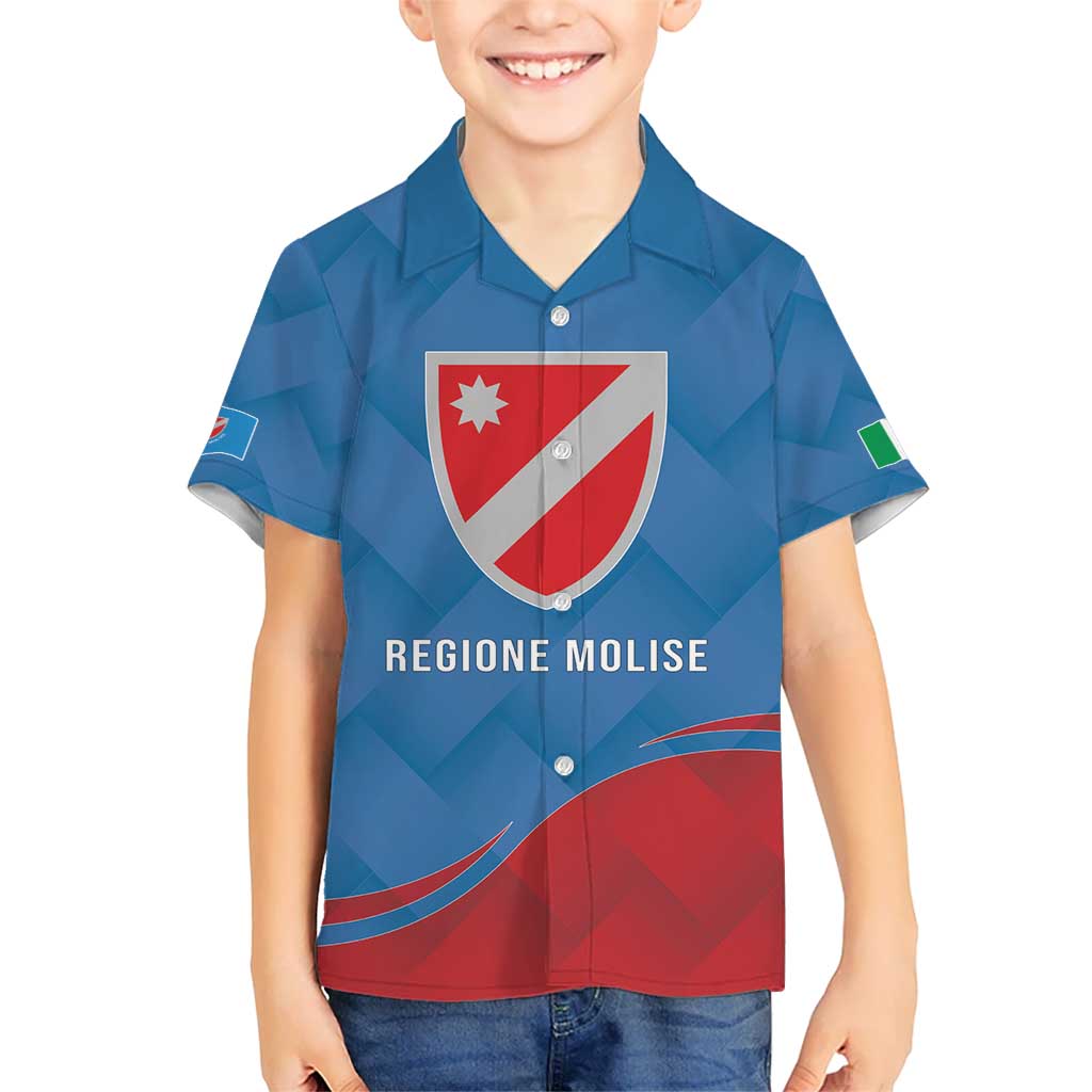 Personalized Italy Molise Kid Hawaiian Shirt Flag Style LT19