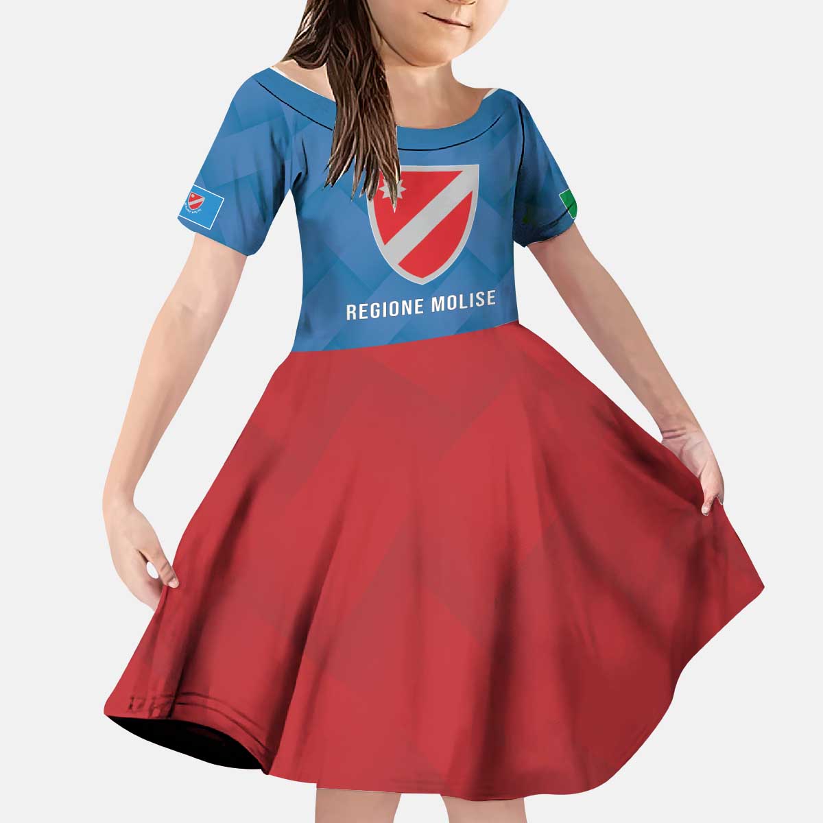 Personalized Italy Molise Kid Short Sleeve Dress Flag Style LT19