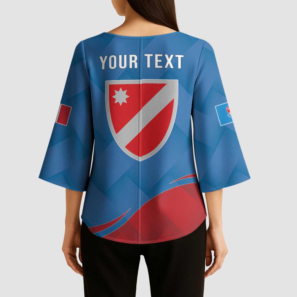 Personalized Italy Molise Kimono Sleeve Blouse Flag Style - Wonder Print Shop