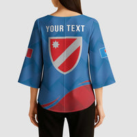 Personalized Italy Molise Kimono Sleeve Blouse Flag Style - Wonder Print Shop