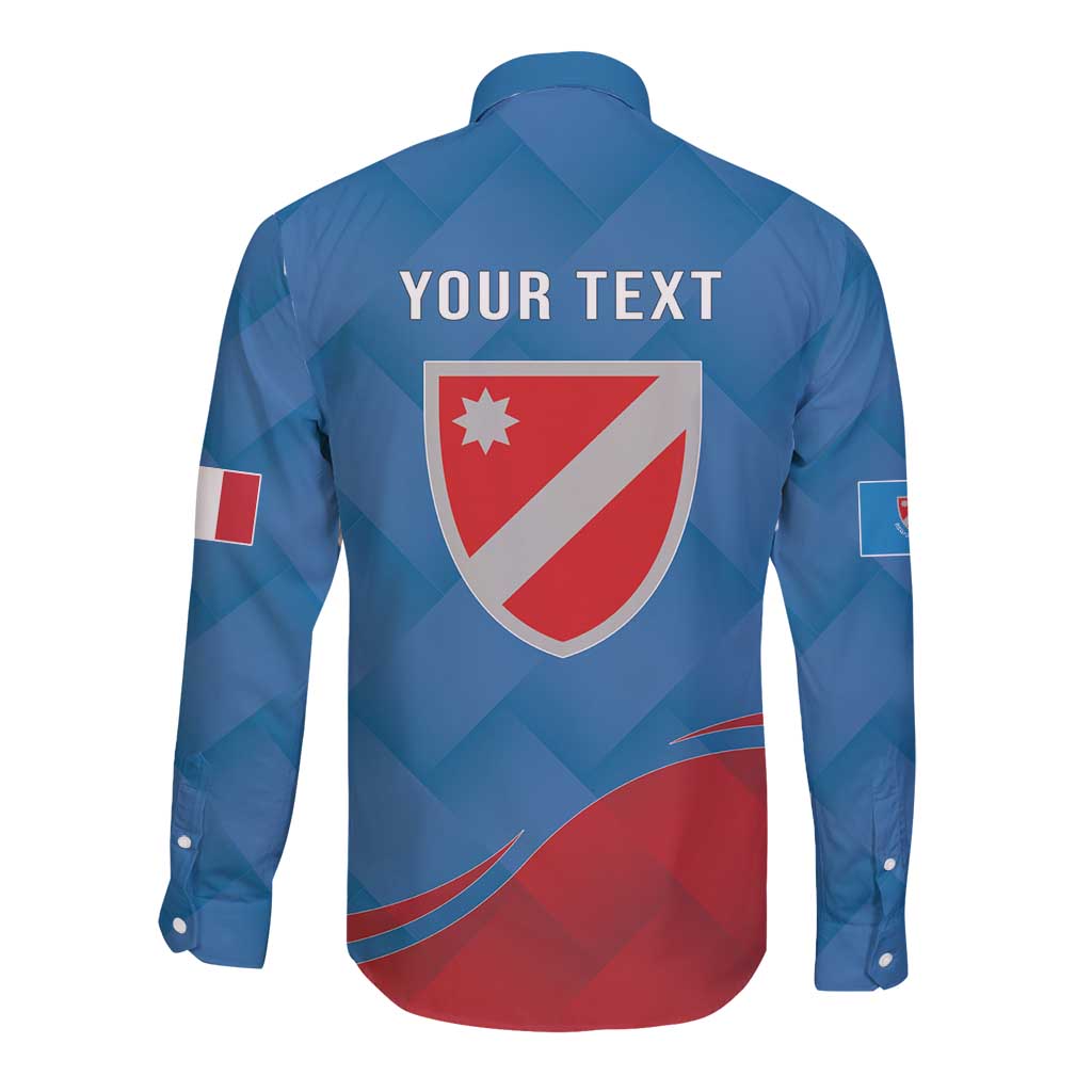 Personalized Italy Molise Long Sleeve Button Shirt Flag Style LT19