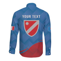 Personalized Italy Molise Long Sleeve Button Shirt Flag Style LT19
