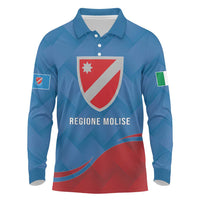 Personalized Italy Molise Long Sleeve Polo Shirt Flag Style LT19