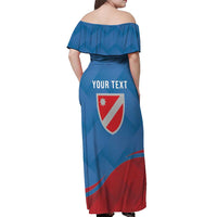 Personalized Italy Molise Off Shoulder Maxi Dress Flag Style LT19