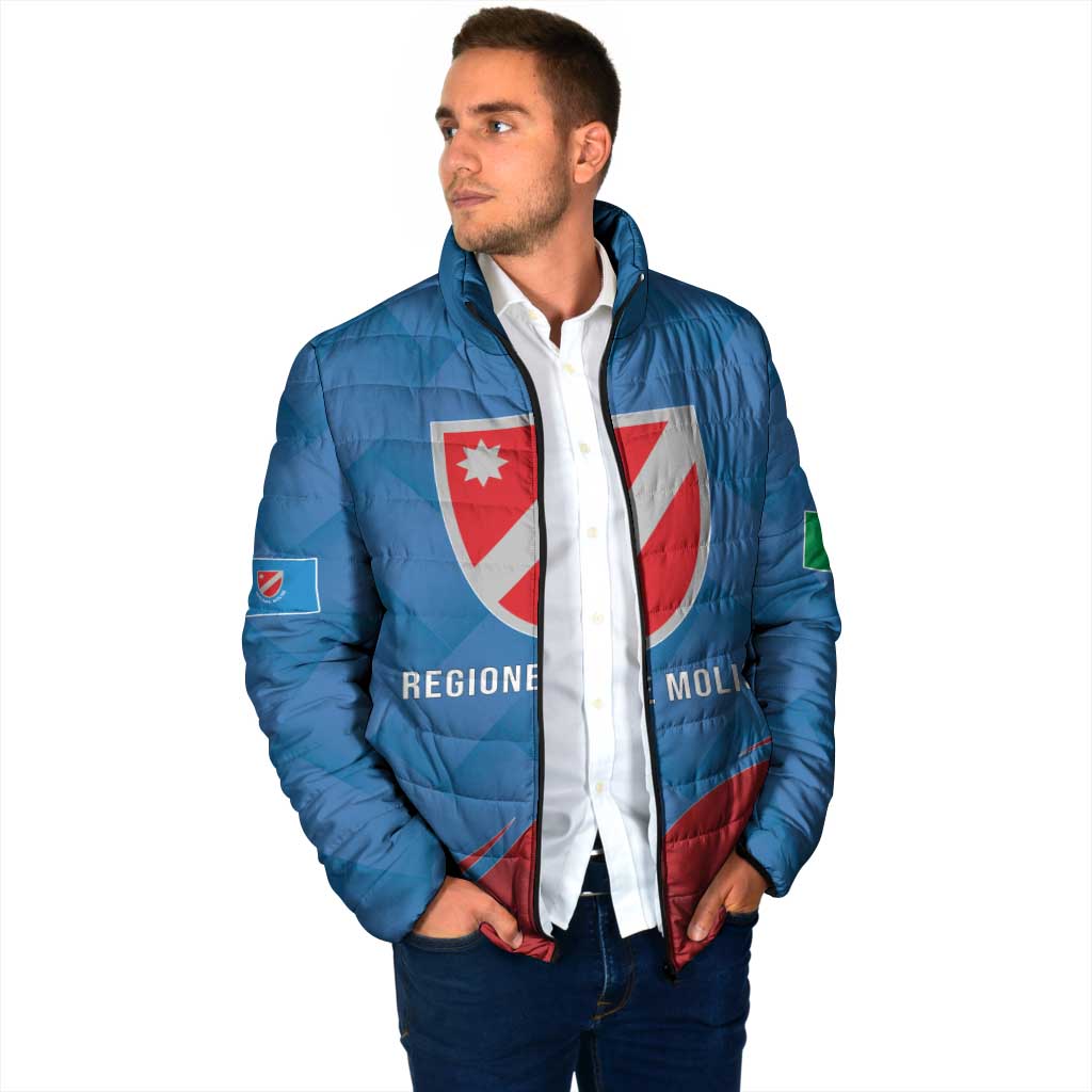 Personalized Italy Molise Padded Jacket Flag Style - Wonder Print Shop