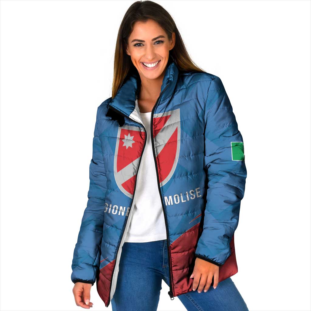 Personalized Italy Molise Padded Jacket Flag Style - Wonder Print Shop